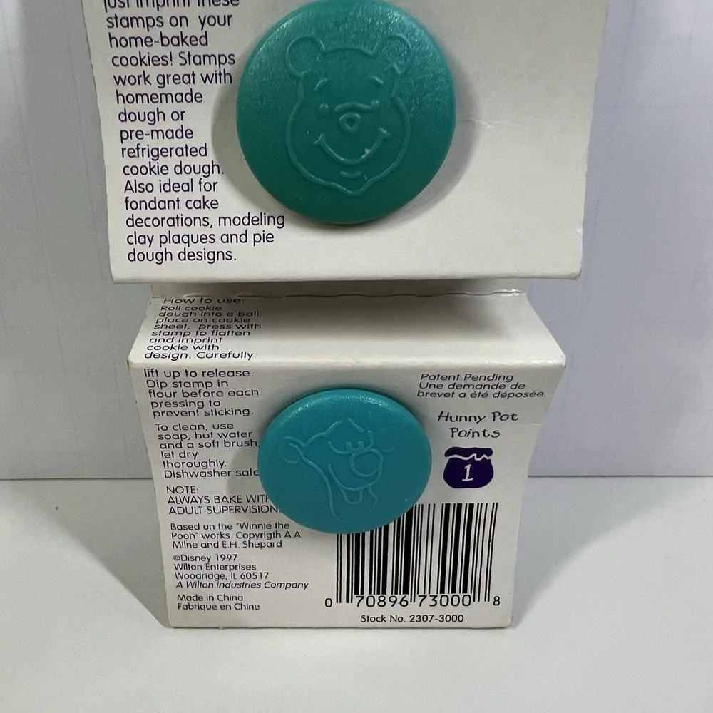 Vintage 1997‎ Wilton Winnie The Pooh Cookie Stamp Set Pooh Tigger Disney NIP